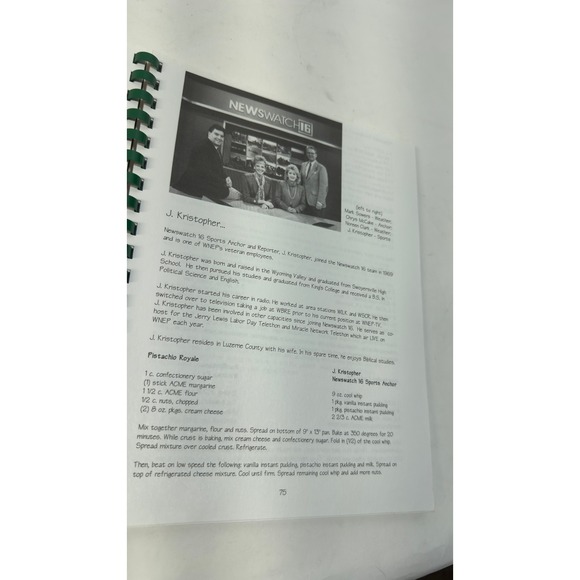 Vintage 1993 WNEP TV 16 Holiday Cookbook Vol 1 NEPA Newswatch 16 - Picture 6 of 8